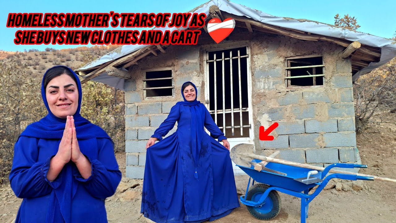 От нищеты к новому платью и ручной тележке: слезы радости бездомной мамы