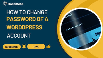 How to Change the Password of a WordPress Account | Hexraa