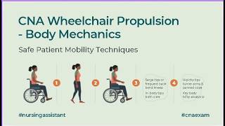 CNA Wheelchair Propulsion Body Mechanics: Safe Patient Mobility Techniques#nursingassistant #cnaexam