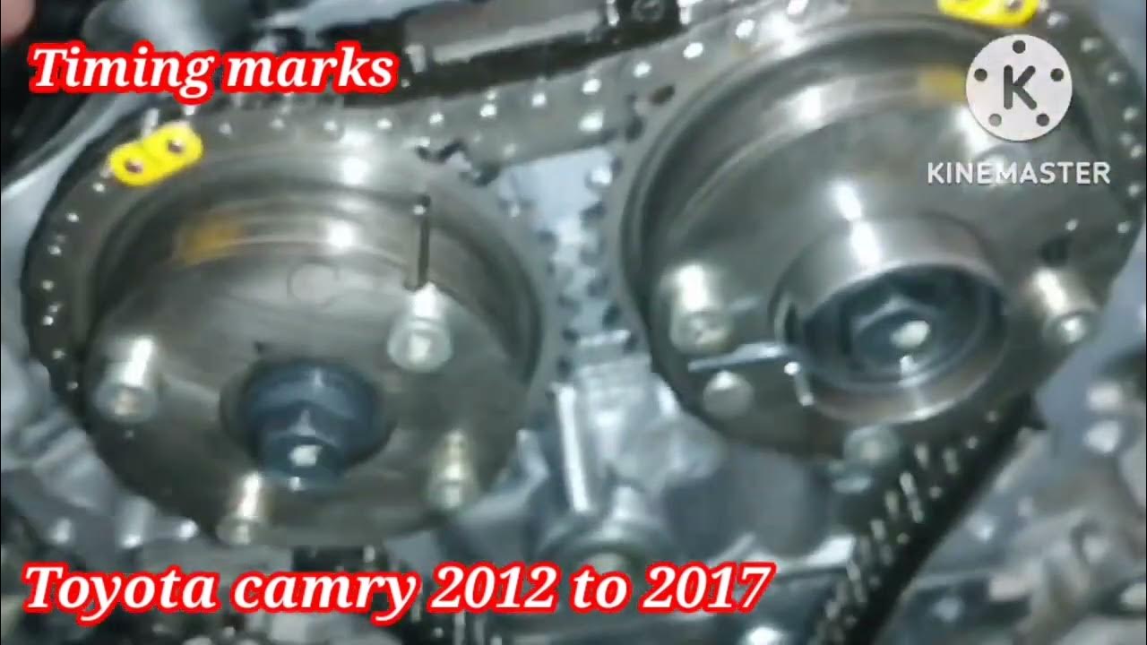 Toyota camry 2012 to 2016 timing chain marks timing replacement 