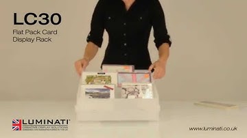Luminati - Flat Pack Card Display Rack  - Acrylic Greeting Card Display Stand - Luminati Ltd - UK