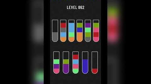 Water sort puzzle level 862
