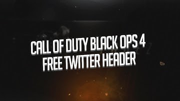 Free Twitter Header Template - Call Of Duty Style 2018