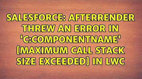 afterRender threw an error in 