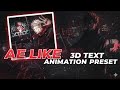 AE LIKE 3D TEXT IN NODE VIDEO | NODE VIDEO EDITING | PRESET