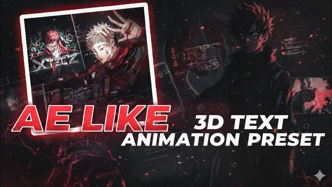 AE LIKE 3D TEXT IN NODE VIDEO | NODE VIDEO EDITING | PRESET - YouTube