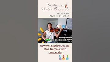How to practice tremolo with crescendo  Violin bowing technique  Violin Practice #shorts