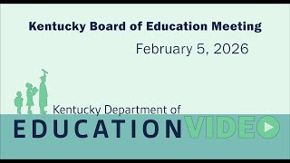 KBE Meeting - February 5, 2026