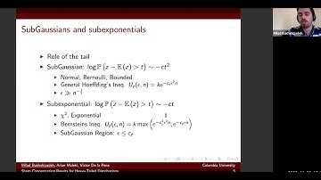 Milad Bakhshizadeh (Columbia) -- Sharp Concentration Resultsfor Heavy-Tailed Distributions
