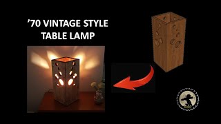 '70 vintage style table lamp || Lampada da tavolo stile vintage anni '70