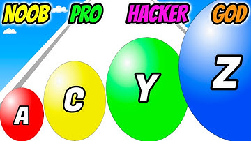 NOOB vs PRO vs HACKER vs GOD - A-Z Run