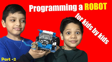 MBOT programming for kids Part 2: How to use ultrasonic sensor with Arduino. Toy review.  MakeX