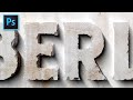 Carved Stone Text Effect | Photoshop Tutorial with Free Textures