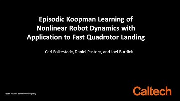 Episodic Koopman Learning of Nonlinear Robot Dynamics with Application to Fast Quadrotor Landing
