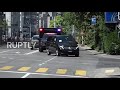 Switzerland: Putin and Biden motorcades drive through Geneva en route to summit