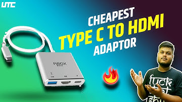 Cheapest USB-C to HDMI Adapter 4K 30hz Review - Macbook Pro| PIBOX INDIA | UTC