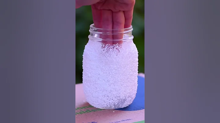 DIY Snowy Mason Jars ❄️