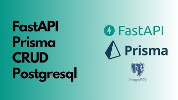 FastAPI Prisma REST API CRUD with PostgreSQL