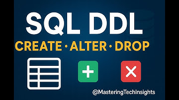 SQL DDL, DML Tutorial | INSERT, UPDATE, DELETE Explained with Examples CREATE, ALTER, DROP, TRUNCATE