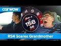 Hilarious - my 70 year old mom reacts to Audi RS4 performance | Mat Vlogs