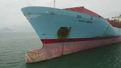 《航拍貨船》Sofie Maersk becomes MSC Vilda, old ship new name馬士基集裝箱船改名兼轉售給地中海航運 - 天天要聞