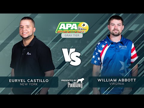 Euryel Castillo VS William Abbott - 2022 APA 9-Ball Shootout Finals - Gray Tier