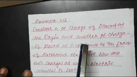+2 physics- Unit 1(Electrostatics)Example  1.13