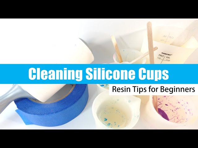 Resin Tips for Beginners - Cleaning Used Silicone Cups 