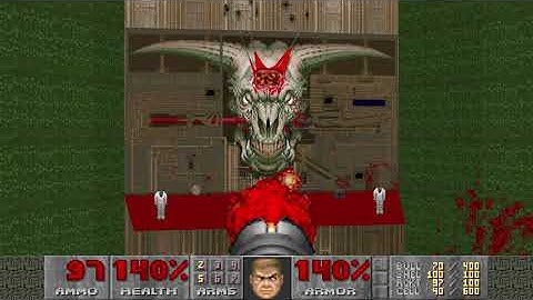 Doom 2 Map 30 "Icon of Sin" Nightmare difficulty in 0:32