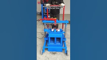 2-45 Electric mobile hollow cement block machine to produce 4-inch bricks #machine #cementblocks