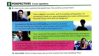 New Interchange 5th Edition | Level 3 Student’s Book Unit 14: Creative Careers.