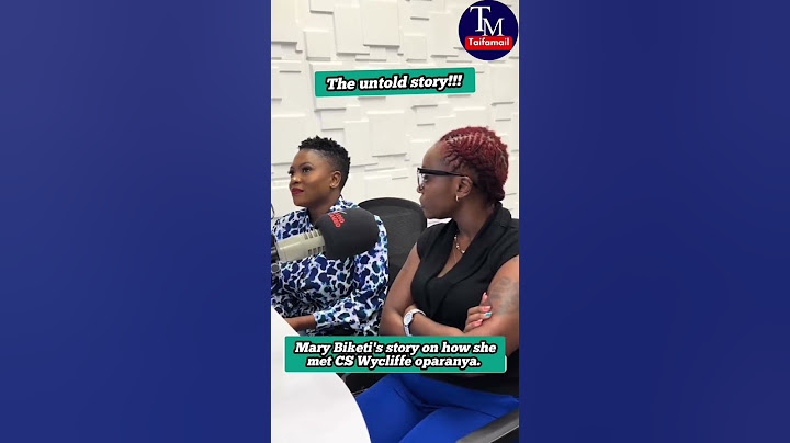 The Untold Love Story of Mary Biketi & Wycliffe Oparanya. Watch full video on our channel.