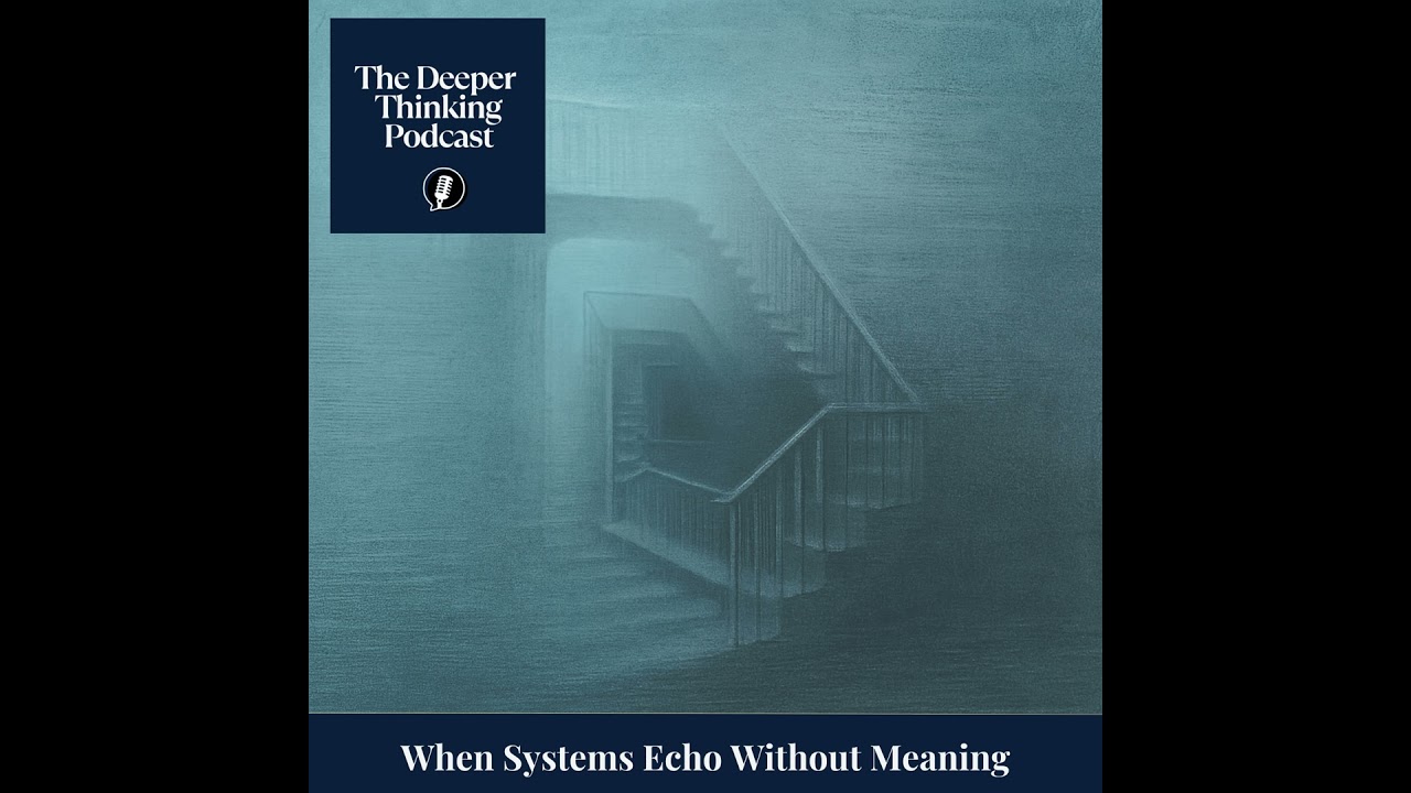 When Systems Echo Without Meaning - The Deeper Thinking Podcast
