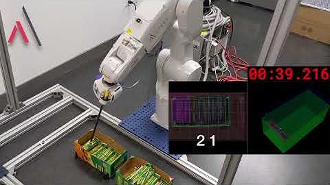 Fast paced bin picking using Apera Vue 4D Vision