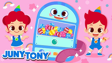 🎁🥚 Surprise Eggs & Magic Vending Machine 🪄 Fun Kids Song for Preschool | JunyTony