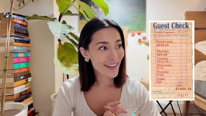 What I spend in a week living in NYC *not good* at 30 years old