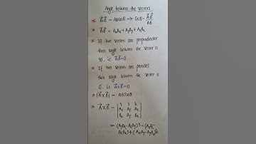 Angle between the vectors #vectors #physics #class11 #angle #vectorangle
