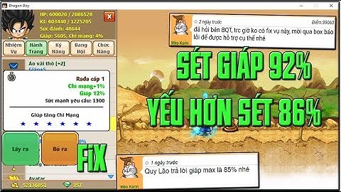 ADMin Nói Gì Về Vụ Fix Sét Giáp...Thực Hư Sét Giáp 92% Yếu Hơn Sét Giáp 86%...SÉT GIÁP CÓ CÒN BÁ KO
