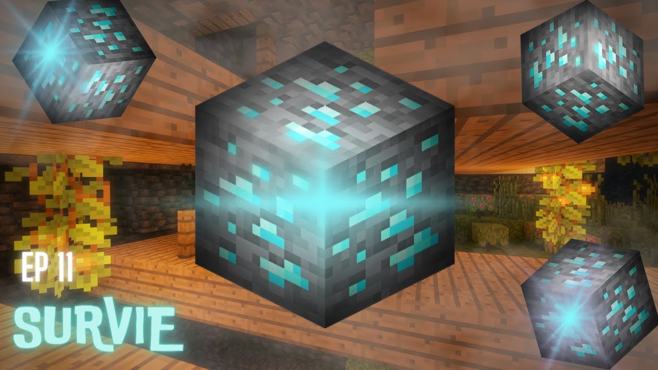 DU DIAMANT ! - SURVIE MINECRAFT EP 11 - YouTube