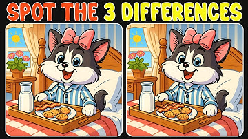 🧩🧠Genius Level Spot The Difference Challenge!《 A Little Difficult 》