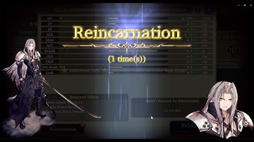 War of the Visions - Reincarnation and Rerolling for Sephiroth 140