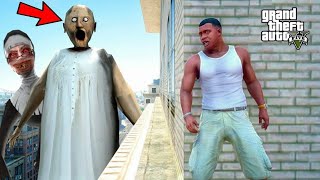 BIGGEST Evil Granny Attached IN GTA 5 | GRANNY KIDNAPPED SHINCHAN | Lovely Boss screenshot 3