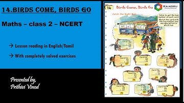 Math Magic - NCERT - Class 2 - Chapter - 14 - Birds come, birds go - Answers - Both in English/Tamil