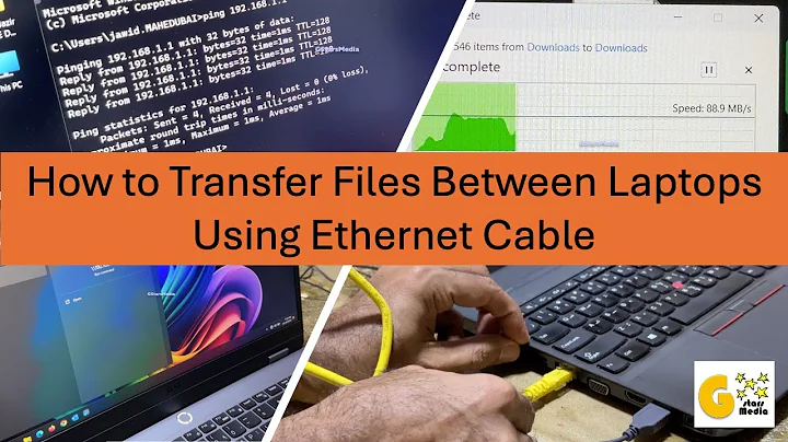 How to Transfer Files Between Laptops Using Ethernet Cable | No External Drive Needed!