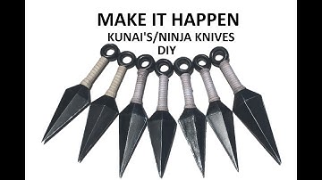 MIH – DIY KUNAI’S (NINJA KNIVES) – PROPS