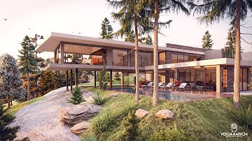 LUMION 9 RENDERING TUTORIALS #4 MINIMALIST ECO HOUSE