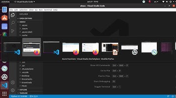 Install Azure Function Extn for Visual Studio Code "ext install ms azuretools vscode azurefunctions"