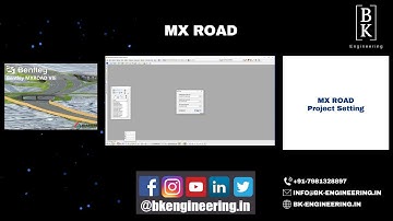 Road project setting using MX ROAD  | MX Road Tutorial | BK Engineering