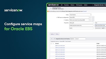 Configure service maps for Oracle EBS integration