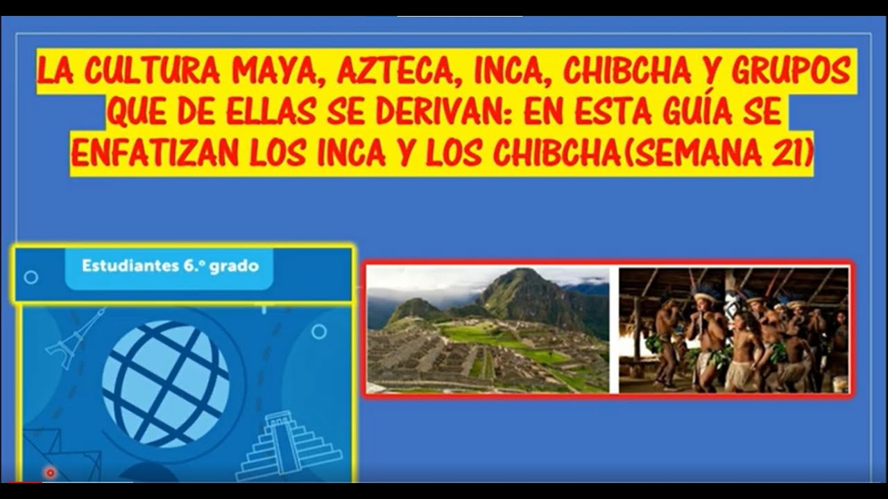 La Cultura Maya Azteca Inca Chibcha Y Grupos Derivadas Semana 21